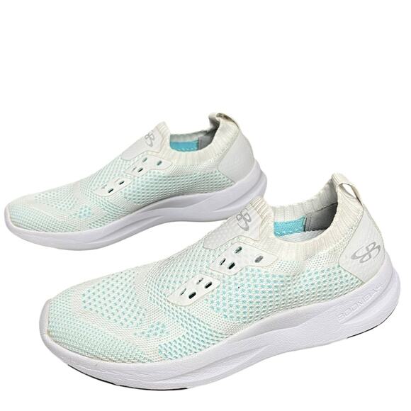 Boombah Sneakers Womens 6 White Mesh Knit Running Walking Athletic Casual Shoes - Picture 2 of 10